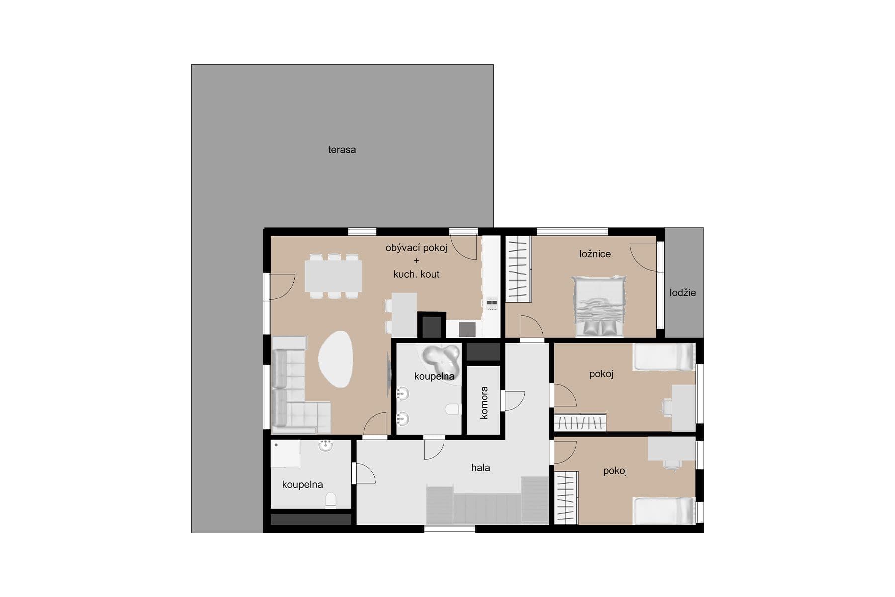 Predaj bytu 4-izbový 113 m², Pečárková, Praha, Praha Predaj bytu 4-izbový 113 m², Pečárková, Praha, Praha