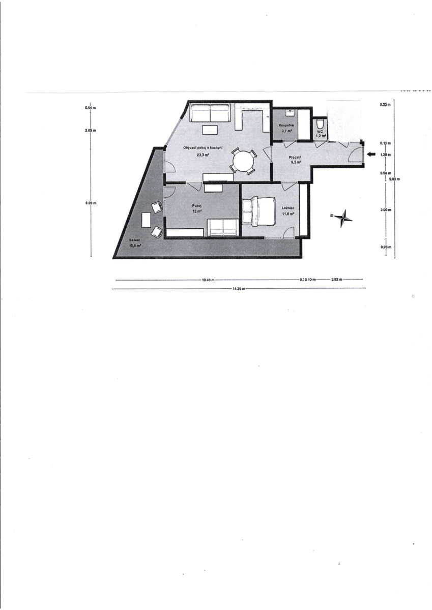 Predaj bytu 3-izbový 64 m², Sazovická, Praha, Praha Predaj bytu 3-izbový 64 m², Sazovická, Praha, Praha