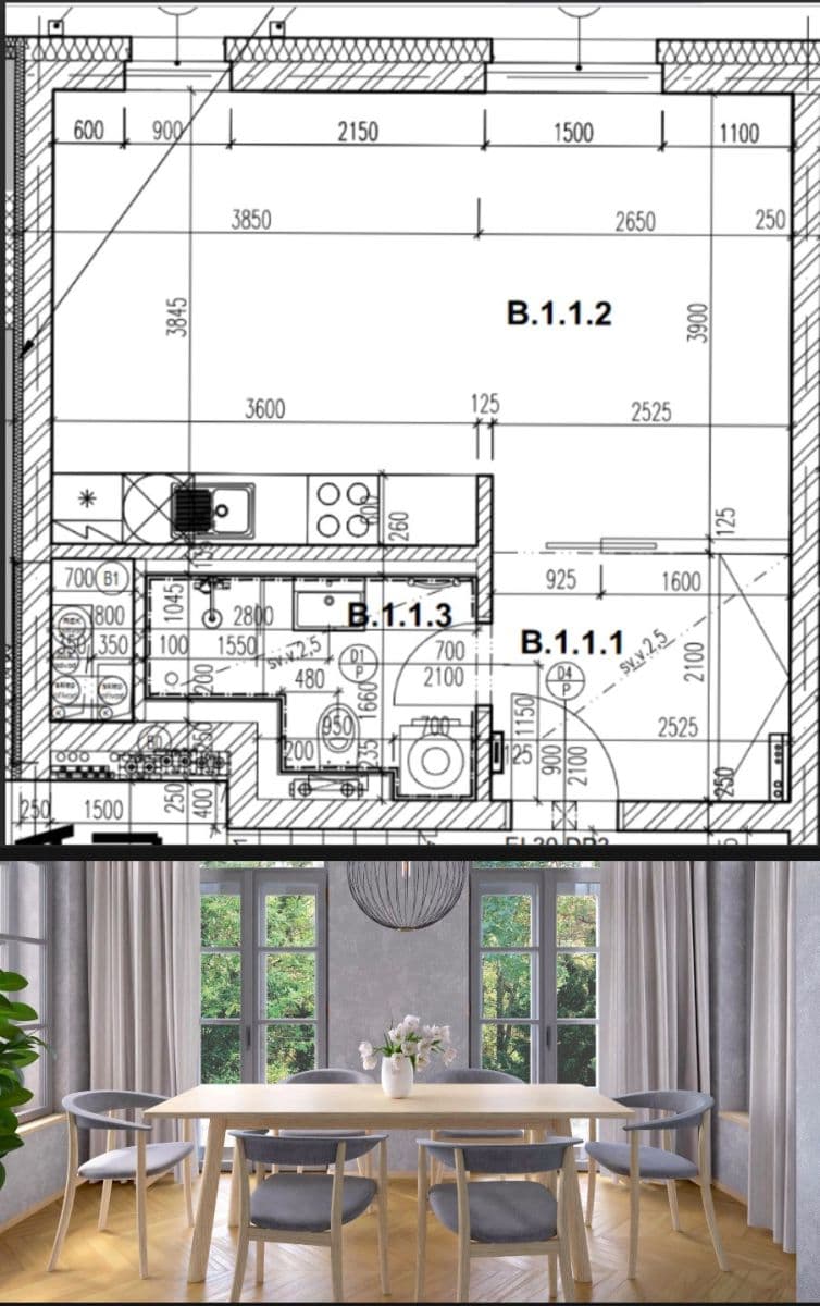 Prenájom bytu 1-izbový 36 m², Mezitraťová, Praha, Praha Prenájom bytu 1-izbový 36 m², Mezitraťová, Praha, Praha