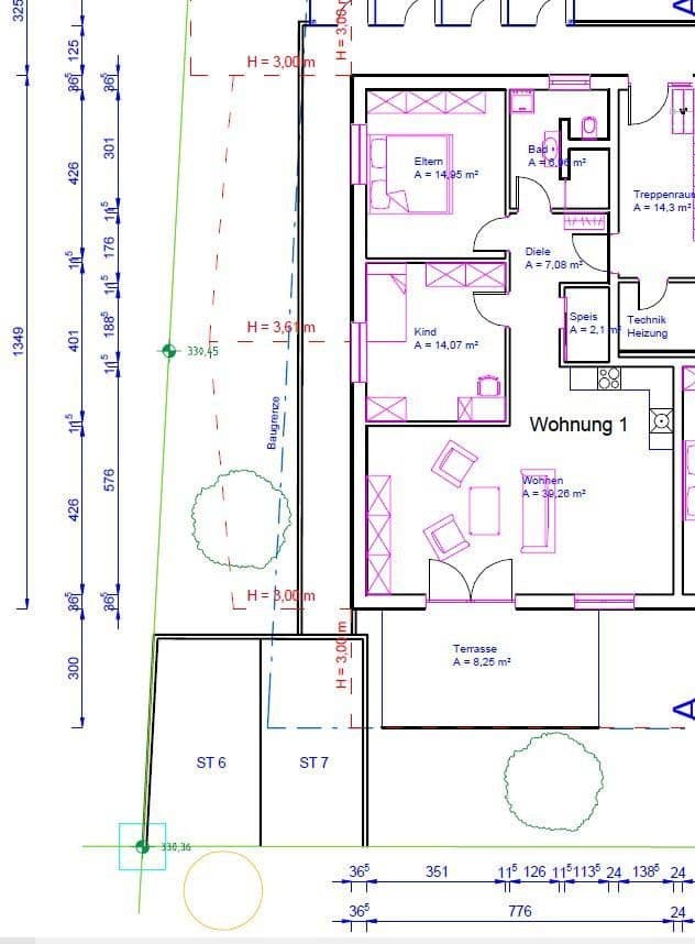 Prenájom bytu 3-izbový 93 m², Kirchroth, Bavorsko Prenájom bytu 3-izbový 93 m², Kirchroth, Bavorsko