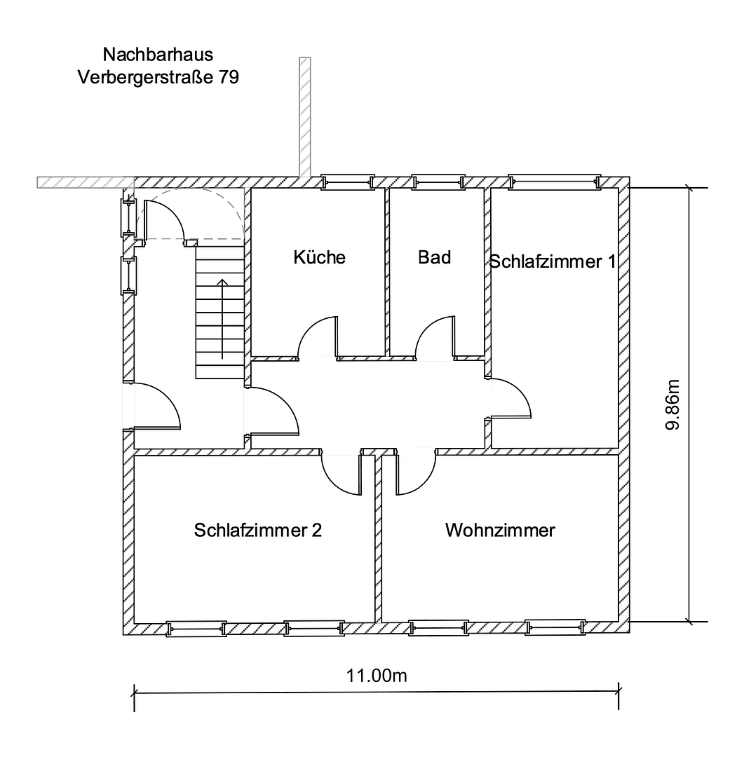 Prenájom bytu 3-izbový 82 m², Verbergerstraße 77, Krefeld, Severné Porýnie - Westfálsko Prenájom bytu 3-izbový 82 m², Verbergerstraße 77, Krefeld, Severné Porýnie - Westfálsko