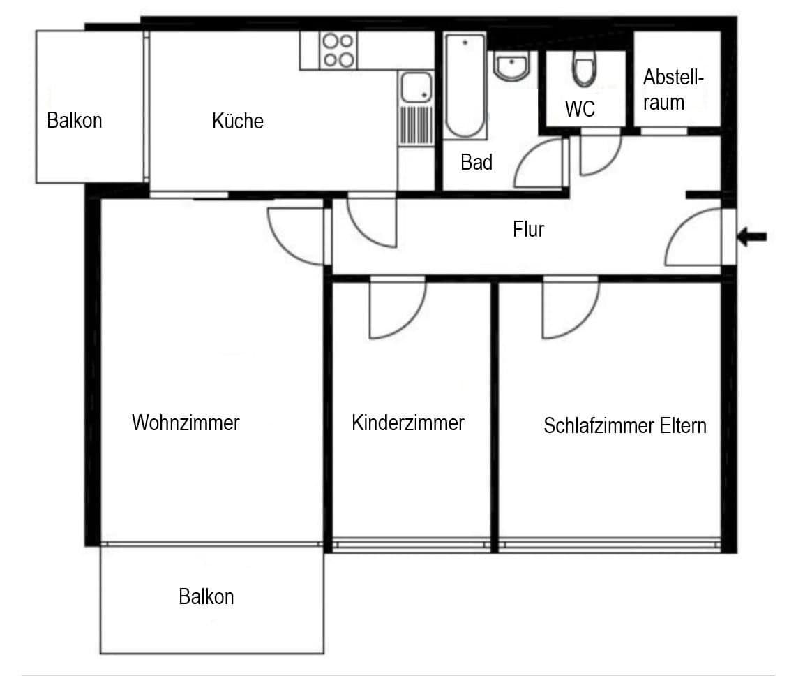 Predaj bytu 3-izbový 76 m², Wilhelm-Leuschner-Str.14, Böblingen, Bádensko-Wurttembersko Predaj bytu 3-izbový 76 m², Wilhelm-Leuschner-Str.14, Böblingen, Bádensko-Wurttembersko