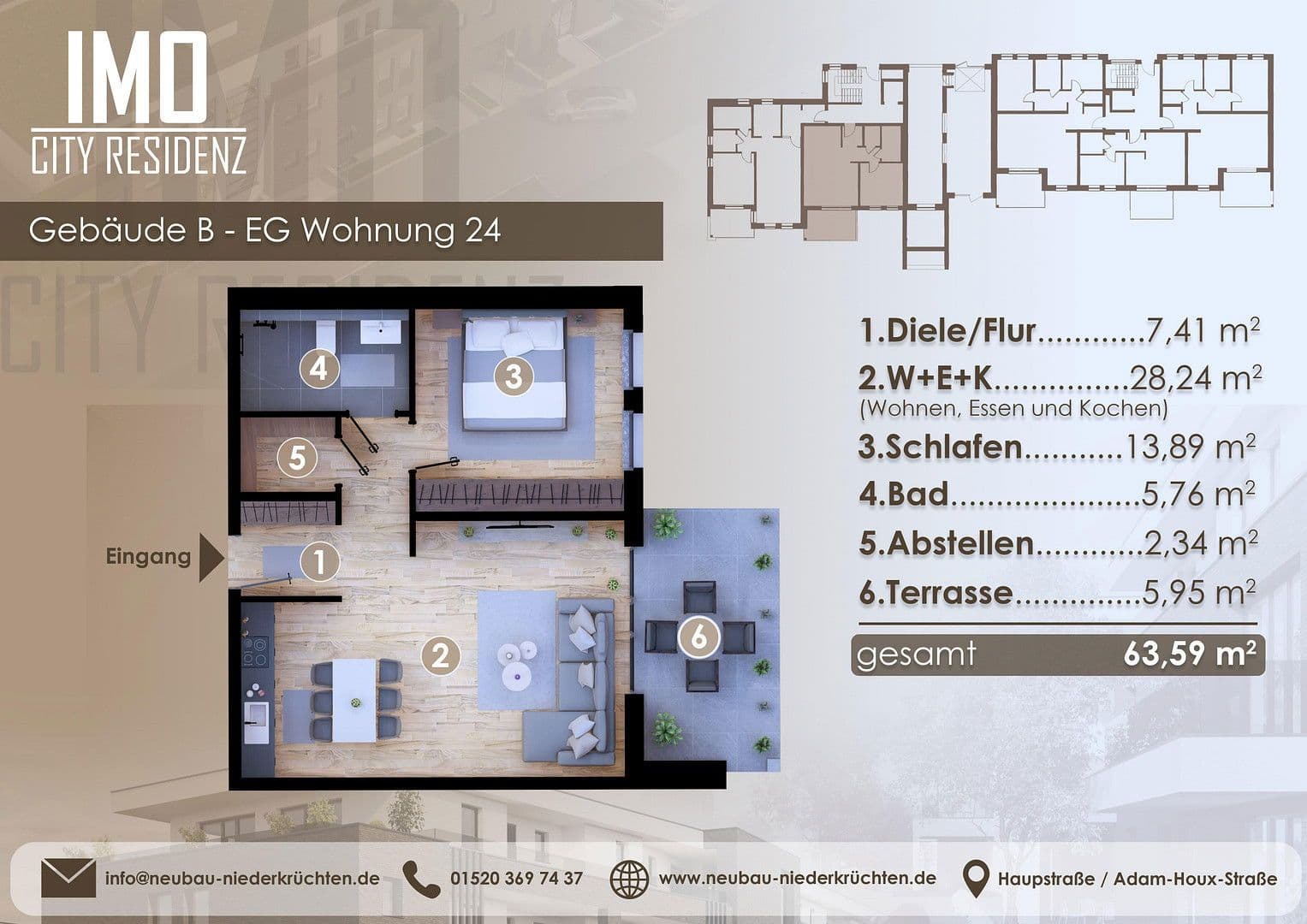 Predaj bytu 2-izbový 64 m², Niederkrüchten, Severné Porýnie - Westfálsko Predaj bytu 2-izbový 64 m², Niederkrüchten, Severné Porýnie - Westfálsko