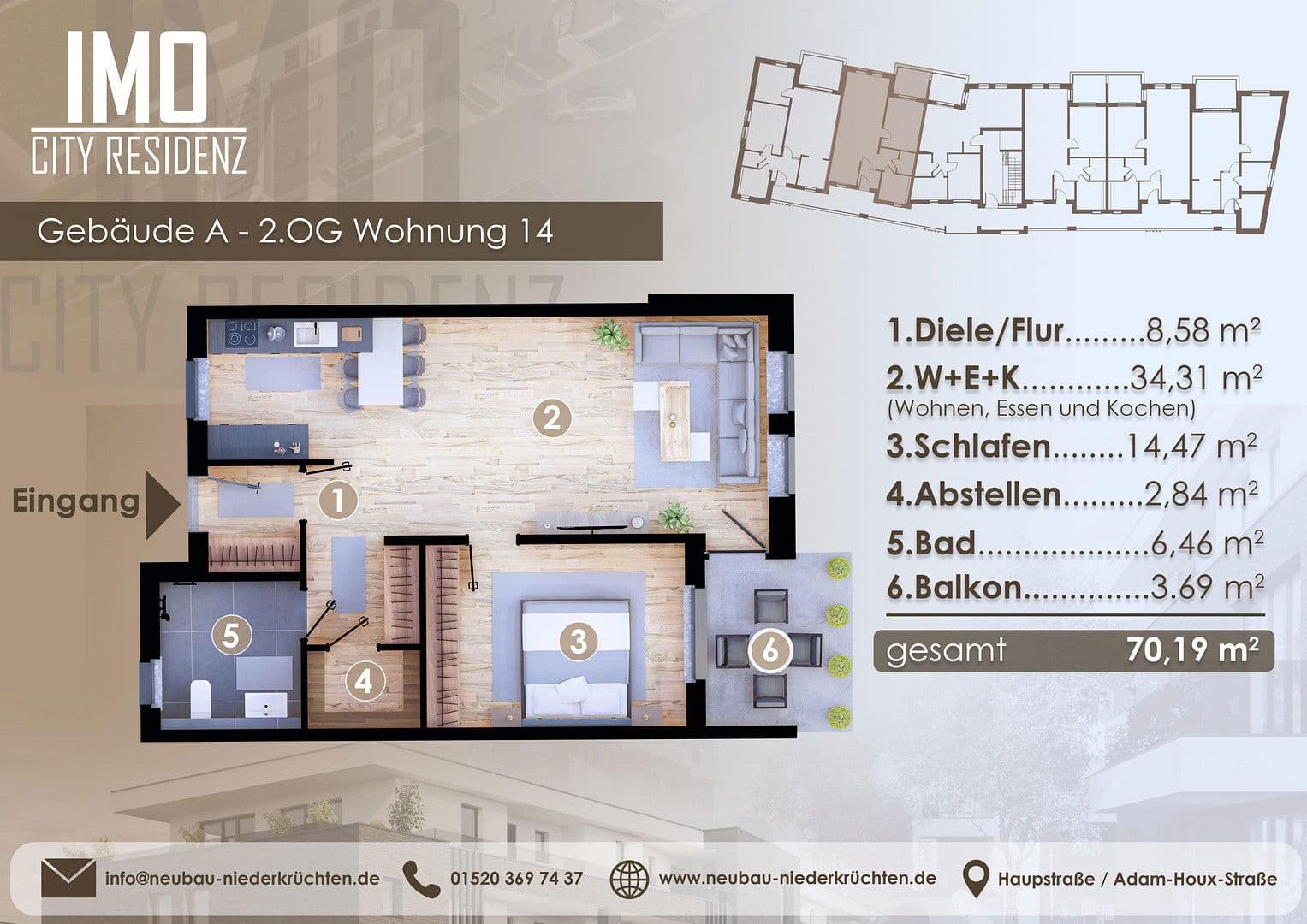 Predaj bytu 2-izbový 71 m², Hauptstraße 10, Niederkrüchten, Severné Porýnie - Westfálsko Predaj bytu 2-izbový 71 m², Hauptstraße 10, Niederkrüchten, Severné Porýnie - Westfálsko