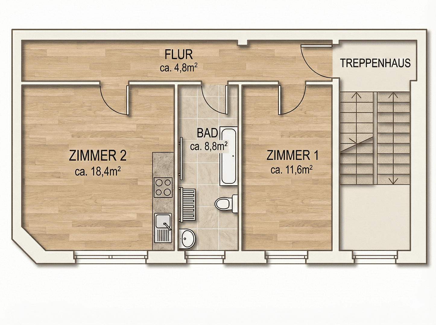 Predaj bytu 2-izbový 44 m², Breite Str. 16a, Berlin, Berlín Predaj bytu 2-izbový 44 m², Breite Str. 16a, Berlin, Berlín