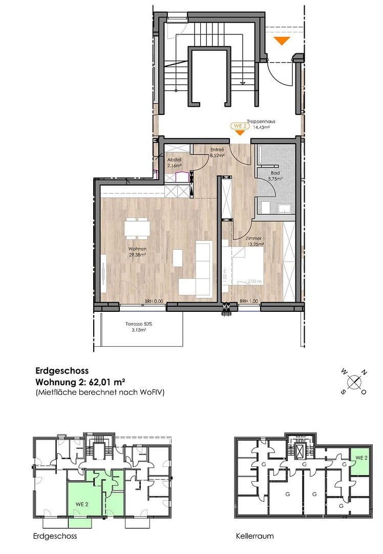Prenájom bytu 1-izbový 63 m², Piesport, Porýnie-Falcko Prenájom bytu 1-izbový 63 m², Piesport, Porýnie-Falcko