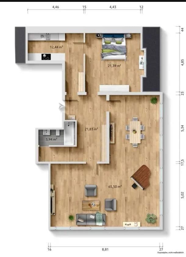 Prenájom bytu 3-izbový 132 m², Freudenstadt, Bádensko-Wurttembersko Prenájom bytu 3-izbový 132 m², Freudenstadt, Bádensko-Wurttembersko
