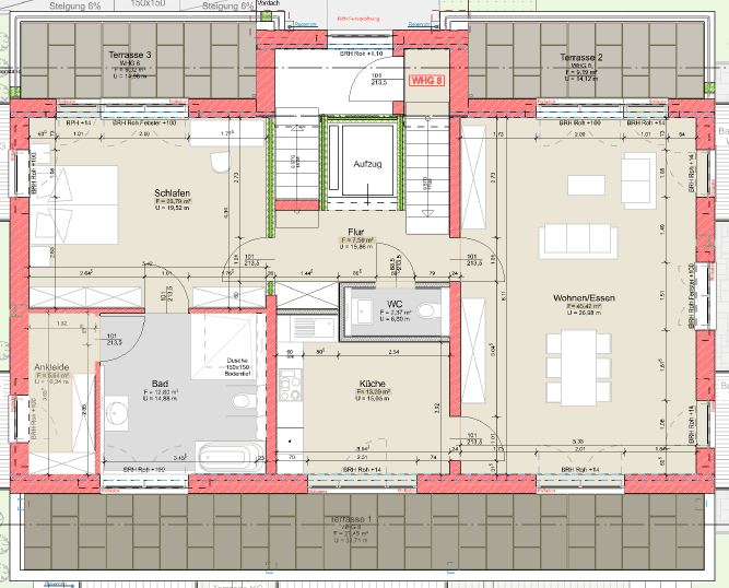 Prenájom bytu 2-izbový 124 m², Gießen, Hesensko Prenájom bytu 2-izbový 124 m², Gießen, Hesensko