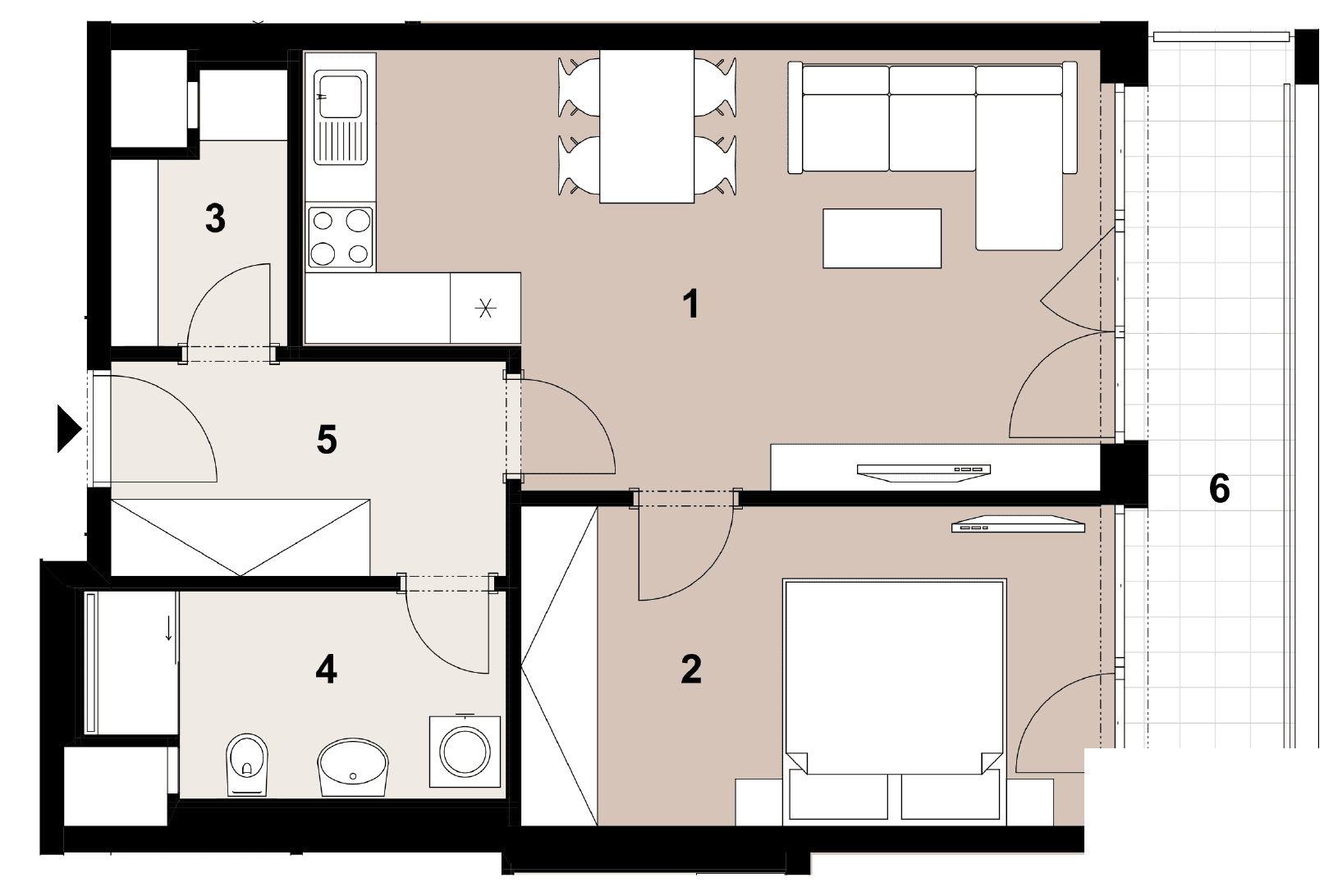 Prenájom bytu 2-izbový 56 m², Poděbradská, Praha, Praha Prenájom bytu 2-izbový 56 m², Poděbradská, Praha, Praha