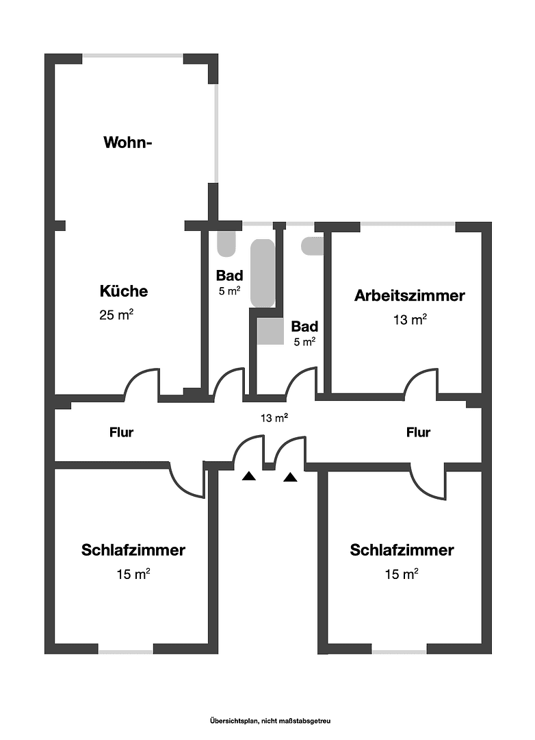 Prenájom bytu 3-izbový 91 m², Gronaustraße 99, Wuppertal, Severné Porýnie - Westfálsko Prenájom bytu 3-izbový 91 m², Gronaustraße 99, Wuppertal, Severné Porýnie - Westfálsko