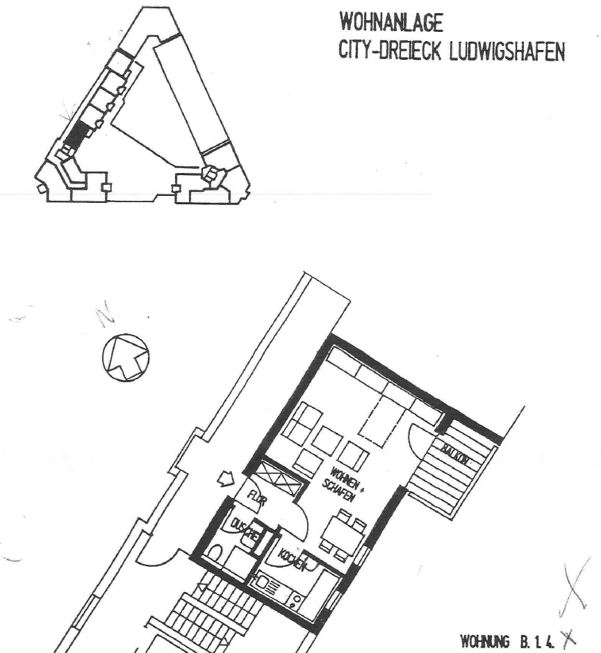 Prenájom bytu 1-izbový 36 m², Halbergstr. 66, Ludwigshafen, Porýnie-Falcko Prenájom bytu 1-izbový 36 m², Halbergstr. 66, Ludwigshafen, Porýnie-Falcko