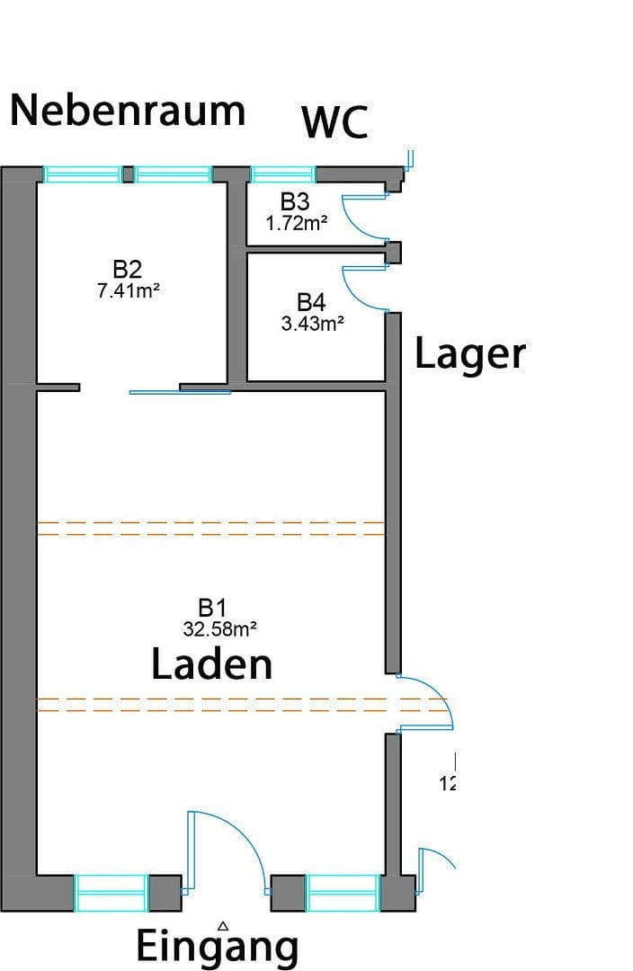 Prenájom nebytového priestoru 45 m², Erlangen, Bavorsko Prenájom nebytového priestoru 45 m², Erlangen, Bavorsko