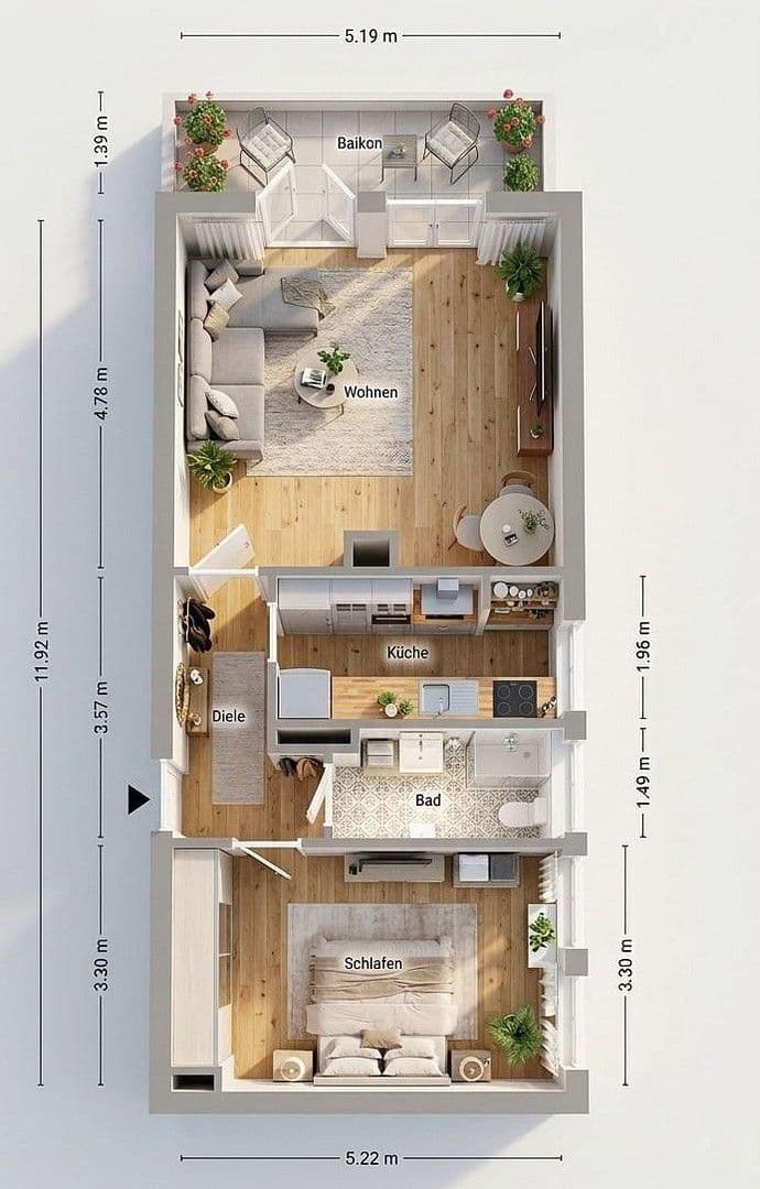 Predaj bytu 2-izbový 63 m², Düsseldorf, Severné Porýnie - Westfálsko Predaj bytu 2-izbový 63 m², Düsseldorf, Severné Porýnie - Westfálsko