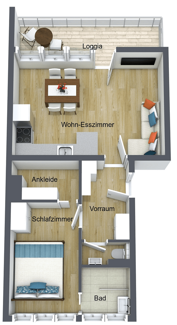 Predaj bytu 2-izbový 42 m², Jakob-Ghon Allee, Villach, Korutánsko Predaj bytu 2-izbový 42 m², Jakob-Ghon Allee, Villach, Korutánsko