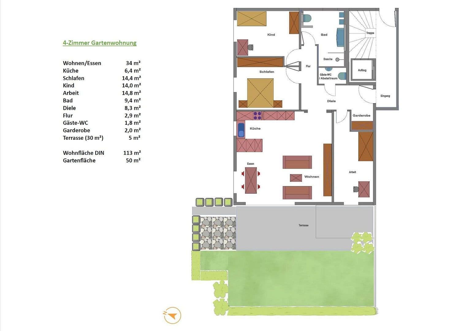 Predaj bytu 4-izbový 113 m², Altdorf, Bádensko-Wurttembersko Predaj bytu 4-izbový 113 m², Altdorf, Bádensko-Wurttembersko