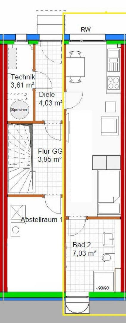 Prenájom bytu 1-izbový 25 m², Hölderlinstraße 26d, Pforzheim, Bádensko-Wurttembersko Prenájom bytu 1-izbový 25 m², Hölderlinstraße 26d, Pforzheim, Bádensko-Wurttembersko