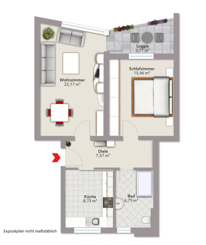 Prenájom bytu 2-izbový 64 m², Bielefeld, Severné Porýnie - Westfálsko Prenájom bytu 2-izbový 64 m², Bielefeld, Severné Porýnie - Westfálsko