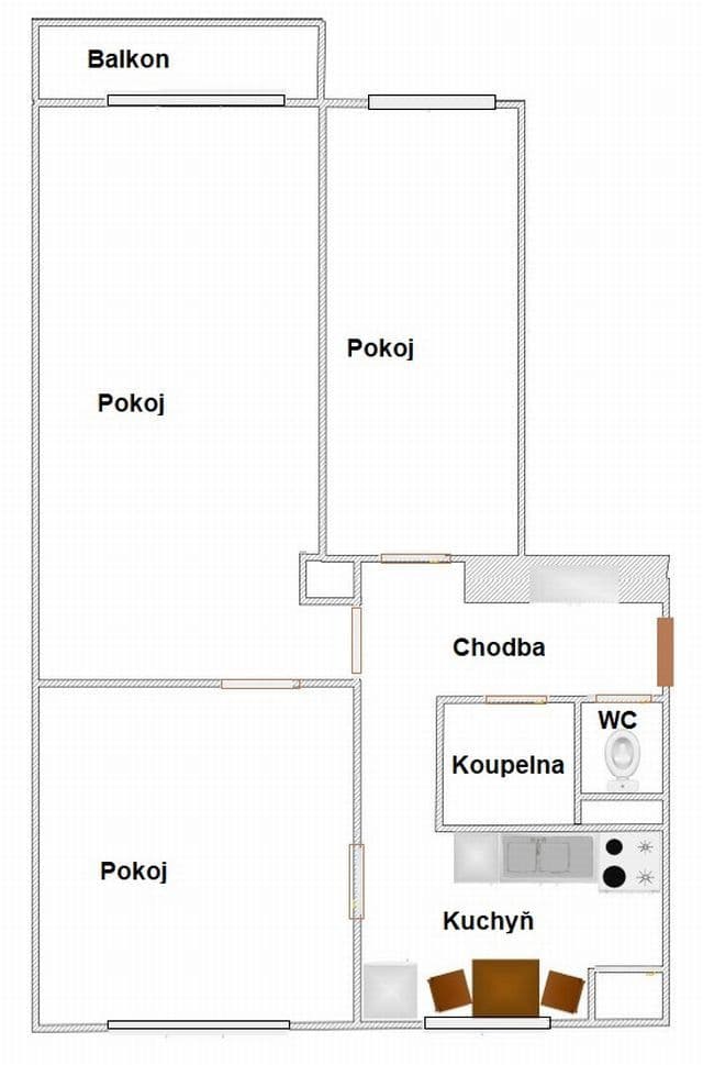 Prenájom bytu 3-izbový 65 m², Aleše Hrdličky, Ostrava, Moravskoslezský kraj Prenájom bytu 3-izbový 65 m², Aleše Hrdličky, Ostrava, Moravskoslezský kraj