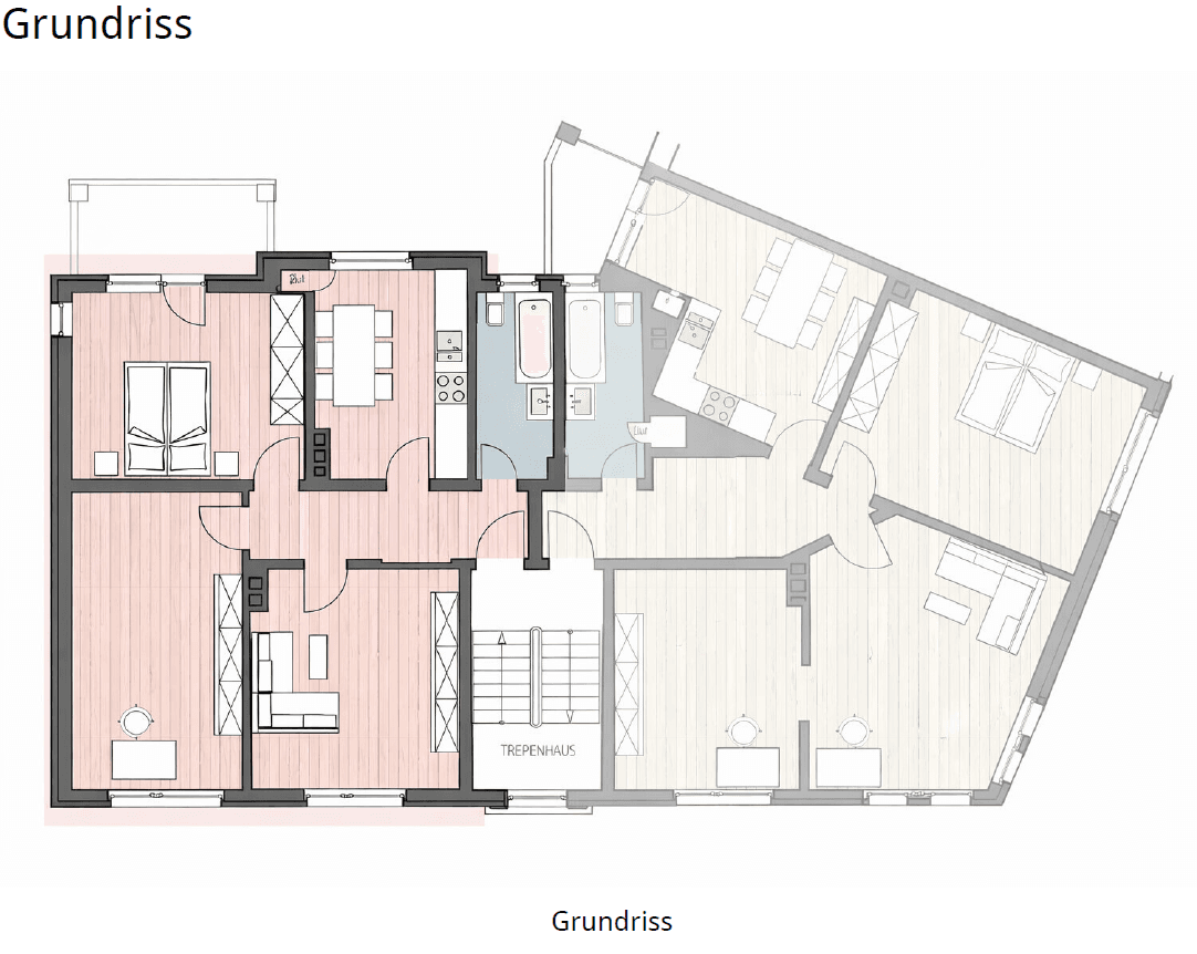 Prenájom bytu 3-izbový 81 m², Langemarkstraße, Münster, Severné Porýnie - Westfálsko Prenájom bytu 3-izbový 81 m², Langemarkstraße, Münster, Severné Porýnie - Westfálsko