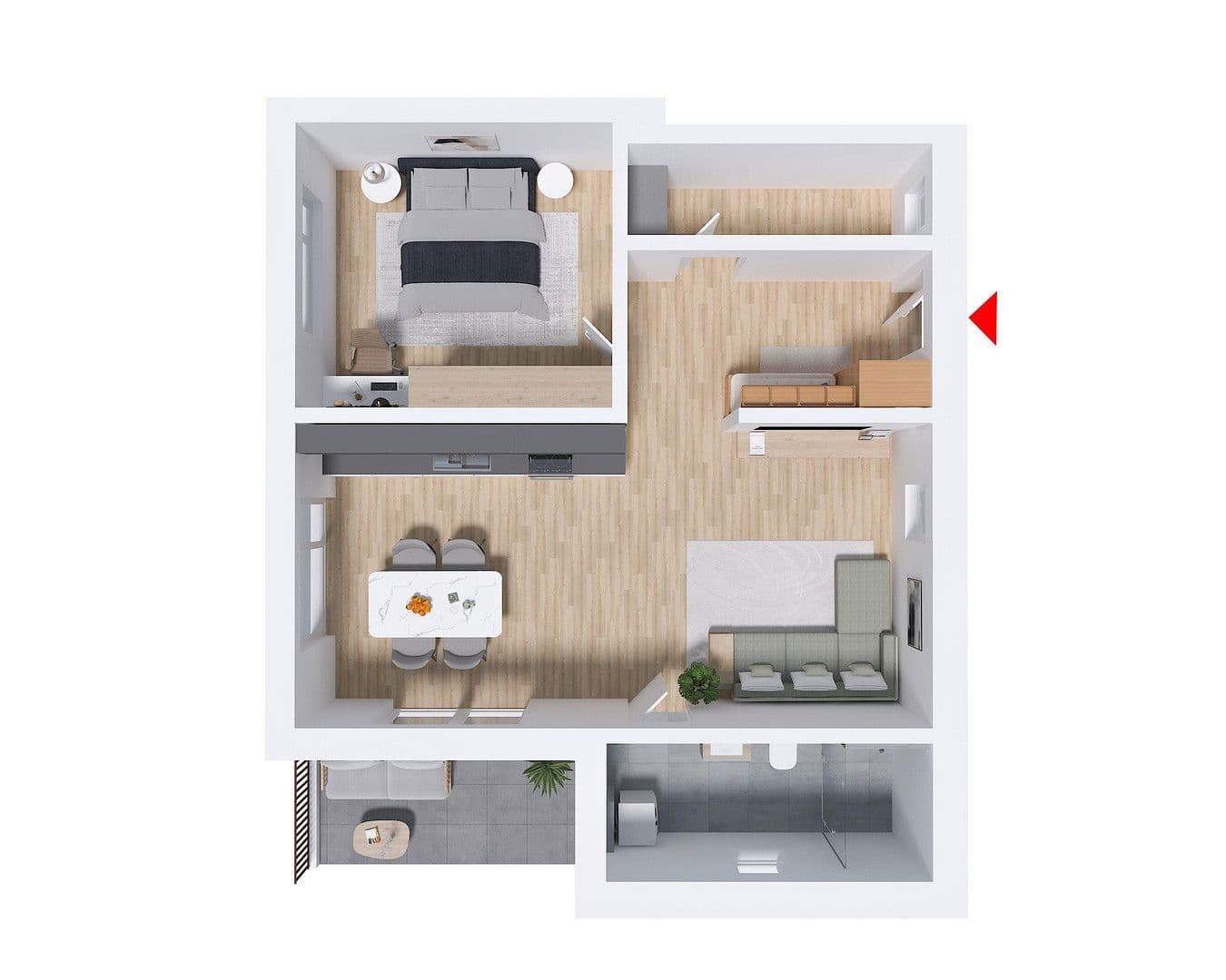 Predaj bytu 3-izbový 72 m², Auerbach, Bavorsko Predaj bytu 3-izbový 72 m², Auerbach, Bavorsko