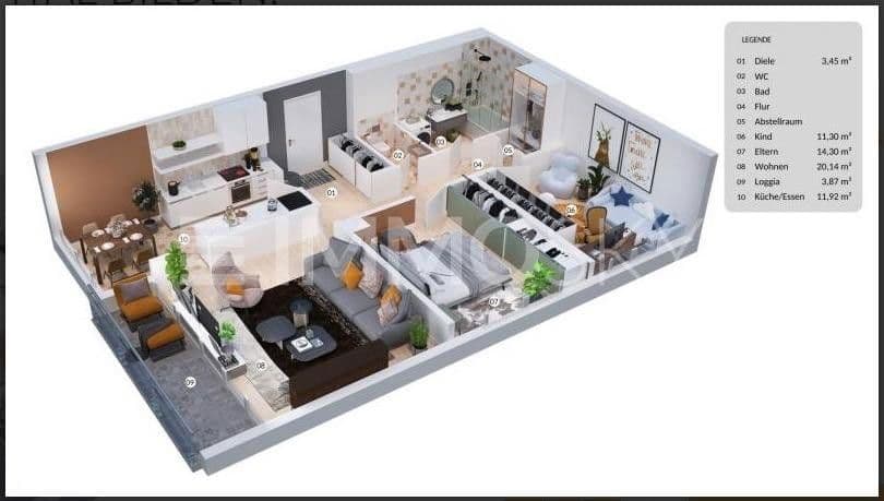 Predaj bytu 3-izbový 82 m², Eisenacher Strasse 4, Koblenz, Porýnie-Falcko Predaj bytu 3-izbový 82 m², Eisenacher Strasse 4, Koblenz, Porýnie-Falcko