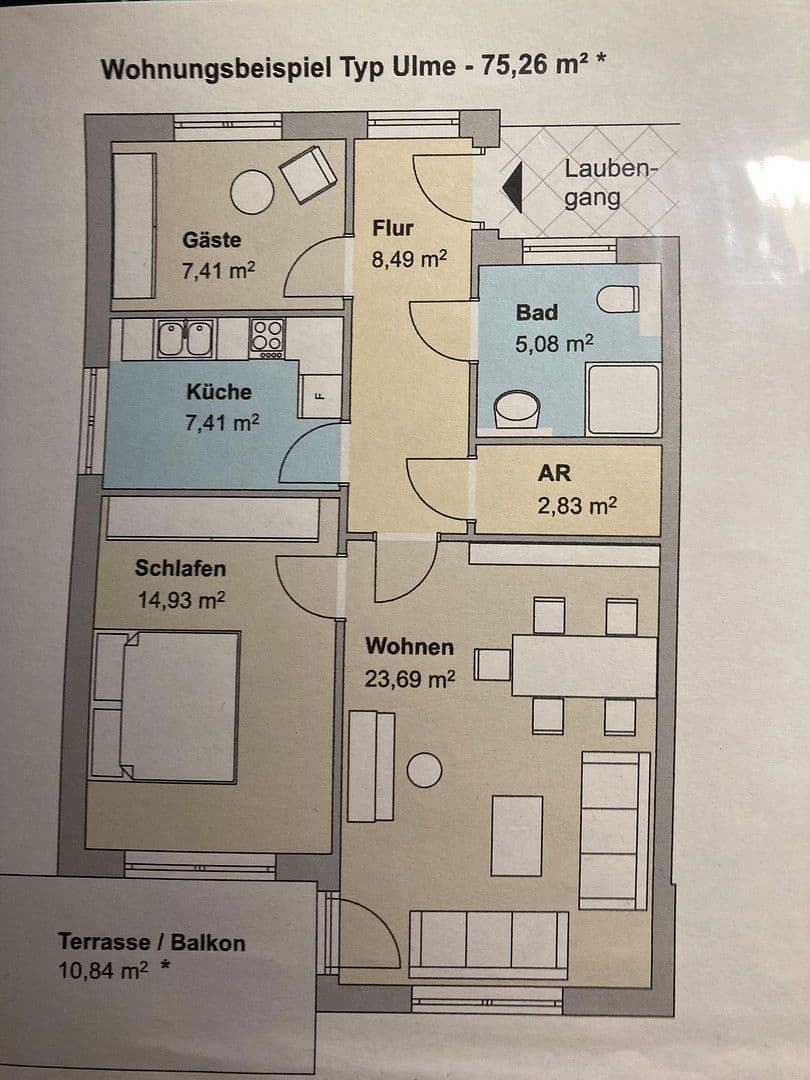 Prenájom bytu 3-izbový 80 m², Grüner Weg 1, Alheim, Hesensko Prenájom bytu 3-izbový 80 m², Grüner Weg 1, Alheim, Hesensko