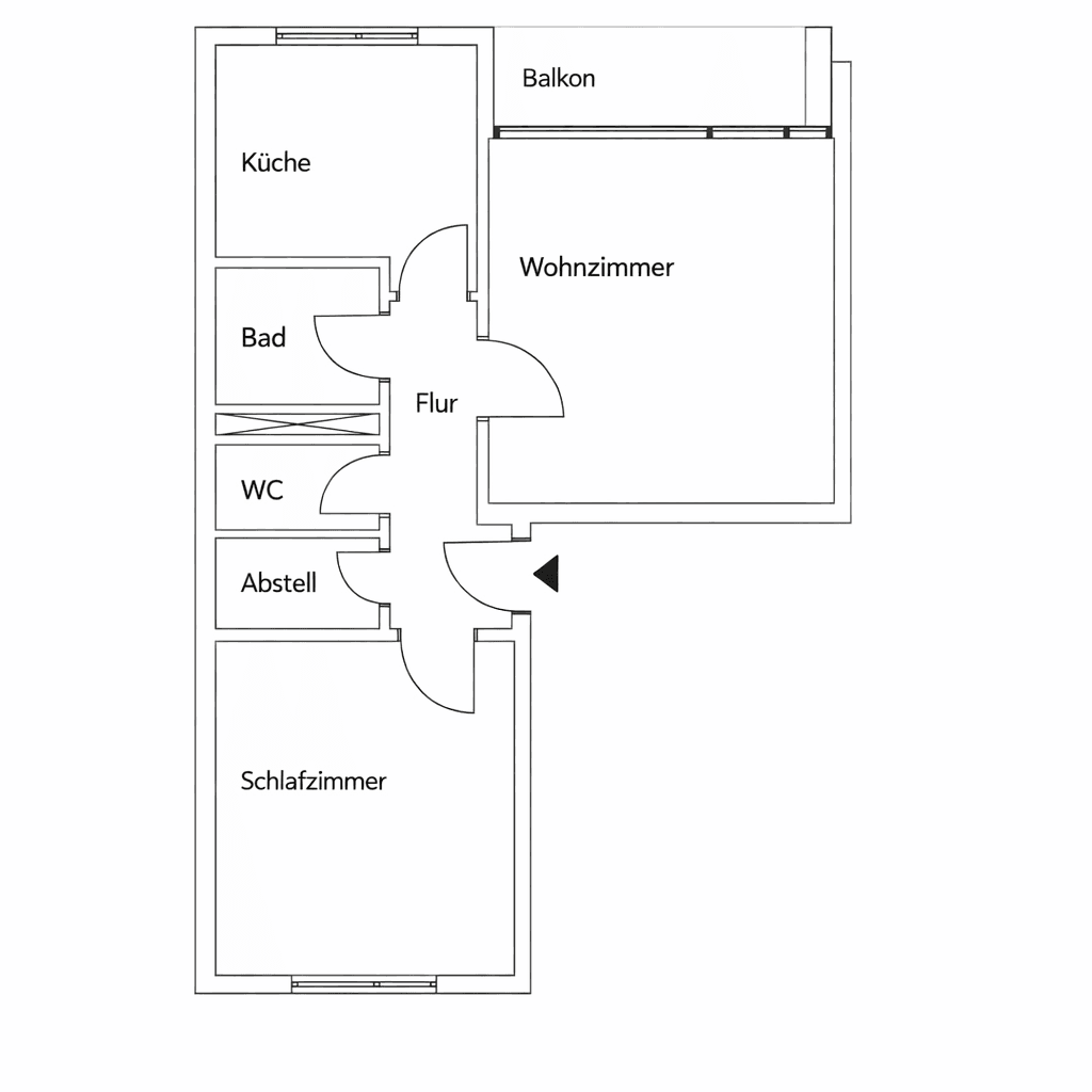 Prenájom bytu 2-izbový 63 m², Frankfurt, Hesensko Prenájom bytu 2-izbový 63 m², Frankfurt, Hesensko