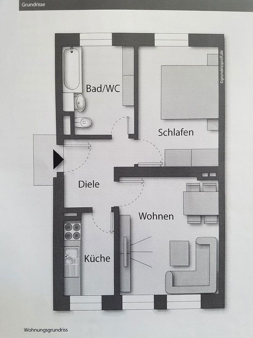 Prenájom bytu 2-izbový 49 m², Magdeburg, Sasko-Anhaltsko Prenájom bytu 2-izbový 49 m², Magdeburg, Sasko-Anhaltsko