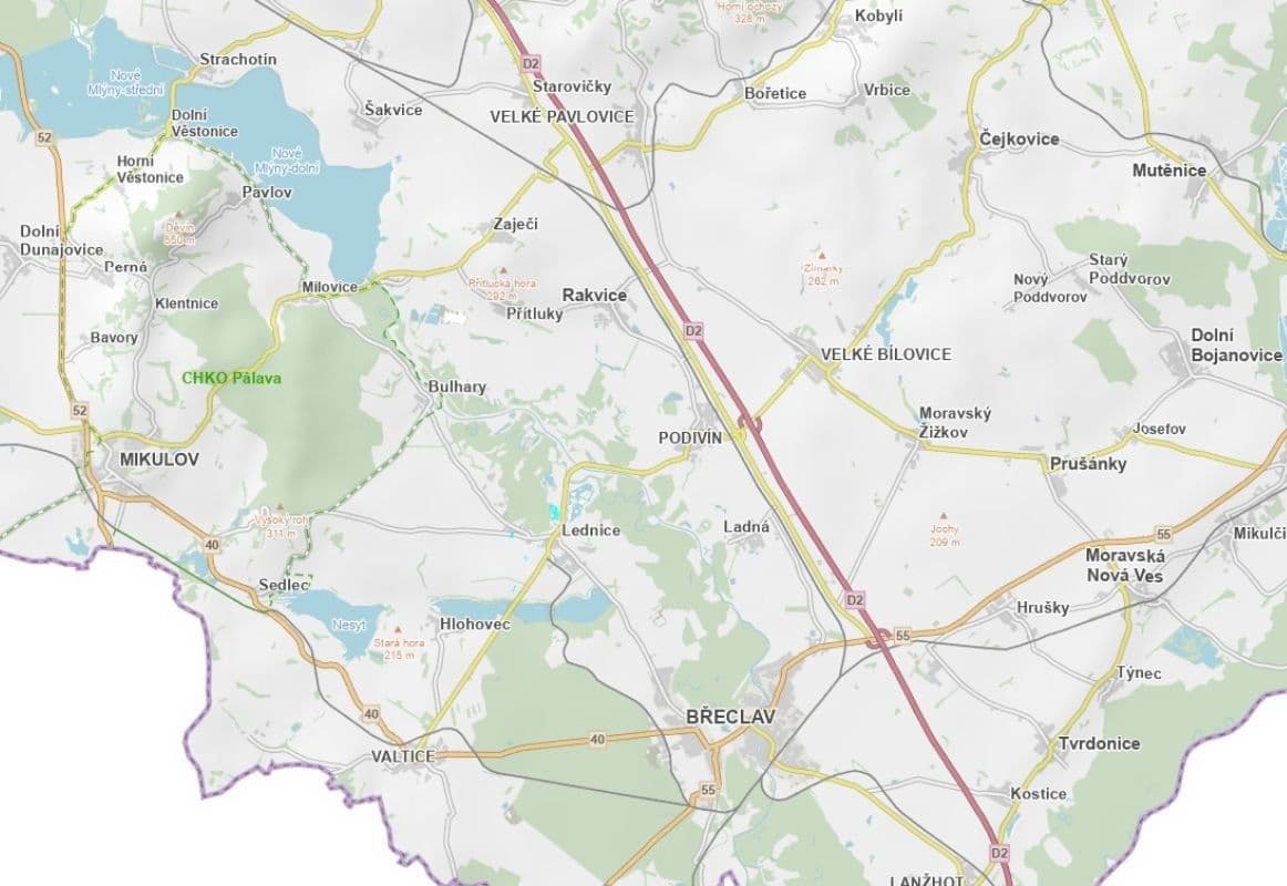 Predaj pozemku 53.227 m², Lednice, Jihomoravský kraj Predaj pozemku 53.227 m², Lednice, Jihomoravský kraj