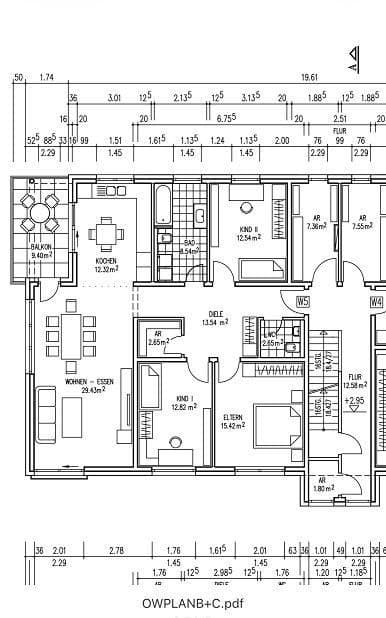 Prenájom bytu 4-izbový 115 m², Ludwigshafen, Porýnie-Falcko Prenájom bytu 4-izbový 115 m², Ludwigshafen, Porýnie-Falcko