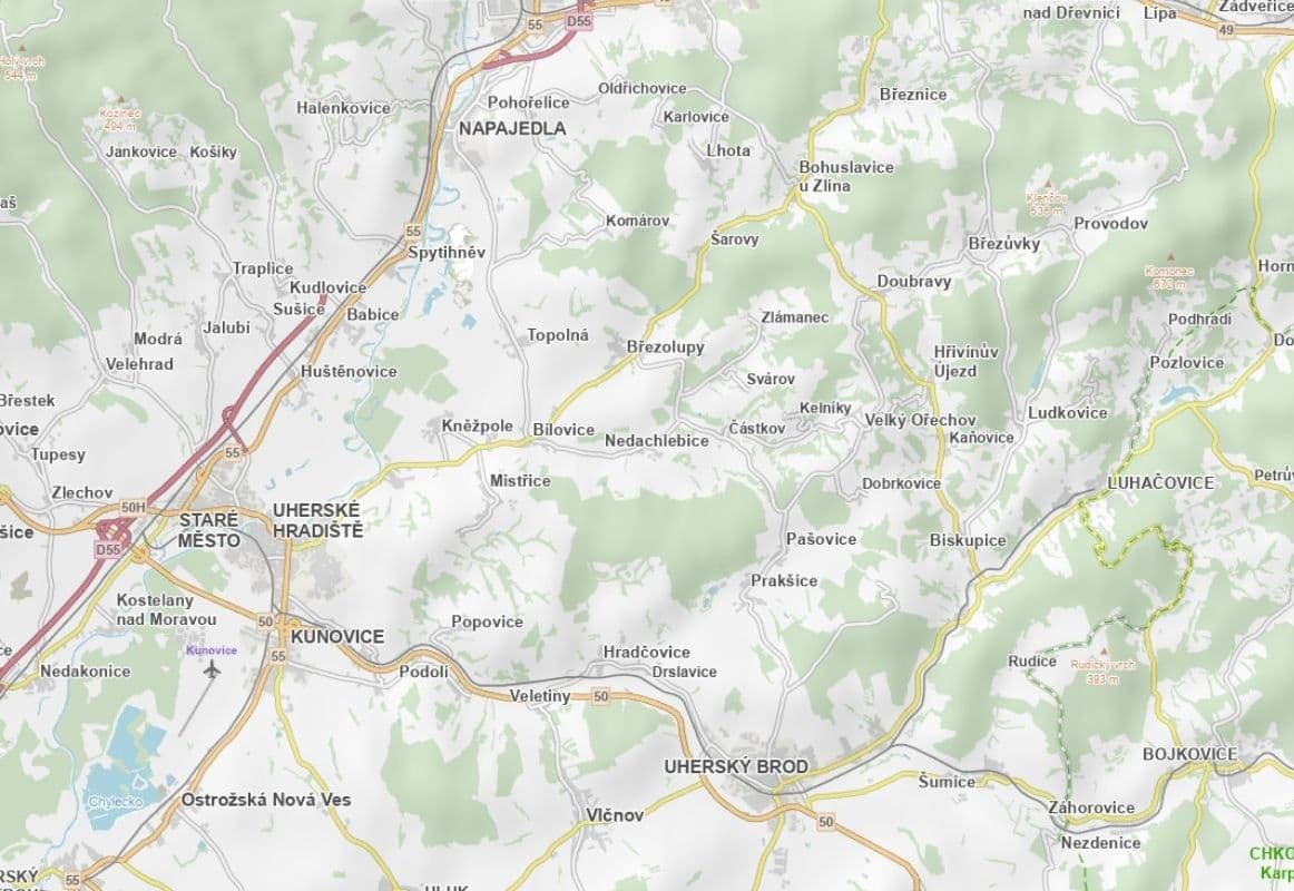 Predaj pozemku 1.352 m², Částkov, Zlínský kraj Predaj pozemku 1.352 m², Částkov, Zlínský kraj