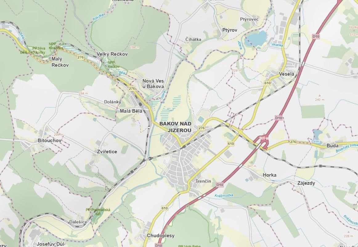 Predaj pozemku 1.260 m², Bakov nad Jizerou, Středočeský kraj Predaj pozemku 1.260 m², Bakov nad Jizerou, Středočeský kraj