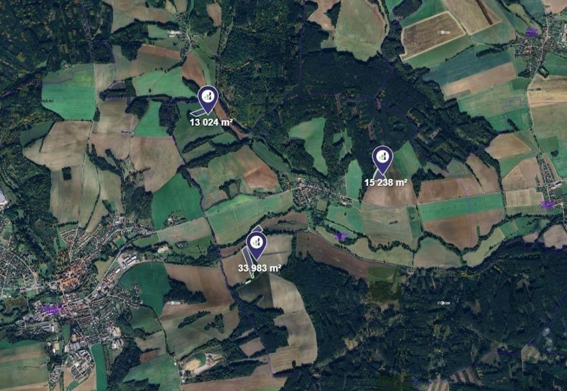 Predaj pozemku 62.245 m², Horšovský Týn, Plzeňský kraj Predaj pozemku 62.245 m², Horšovský Týn, Plzeňský kraj