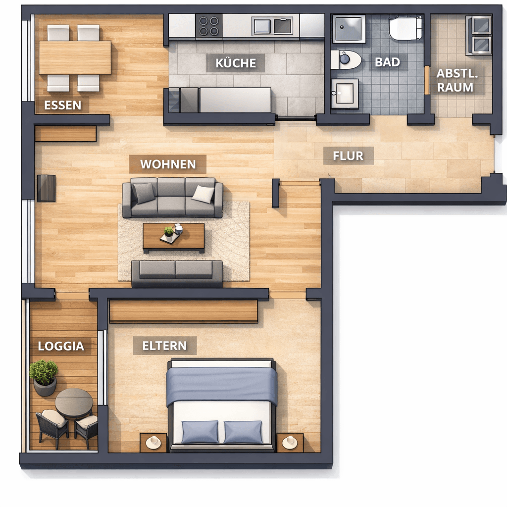 Prenájom bytu 2-izbový 62 m², Strohgäustraße 11, Leonberg, Bádensko-Wurttembersko Prenájom bytu 2-izbový 62 m², Strohgäustraße 11, Leonberg, Bádensko-Wurttembersko