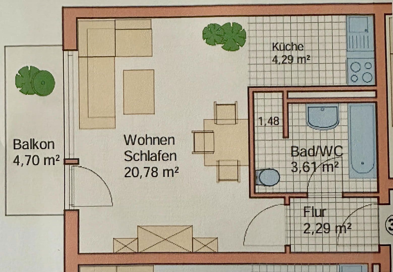 Predaj bytu 1-izbový 35 m², Angererstraße 4, München - Schwabing-West, Bavorsko Predaj bytu 1-izbový 35 m², Angererstraße 4, München - Schwabing-West, Bavorsko