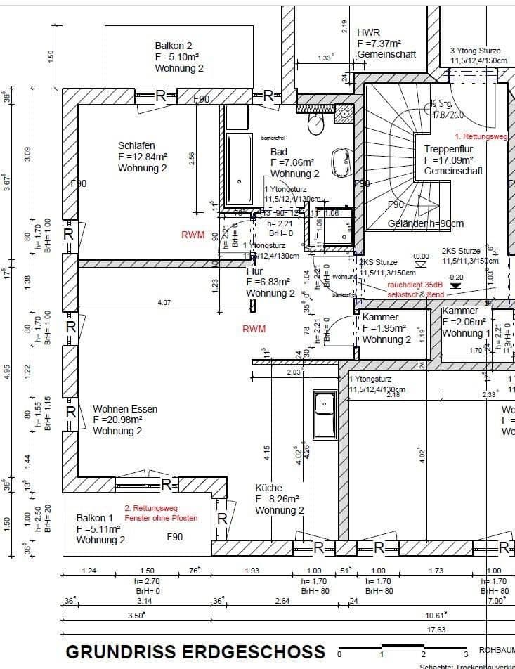 Prenájom bytu 2-izbový 64 m², Frankfurter Str. 10, Müllrose, Brandenbursko Prenájom bytu 2-izbový 64 m², Frankfurter Str. 10, Müllrose, Brandenbursko
