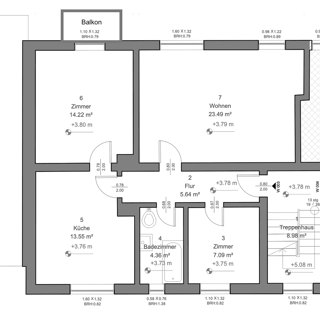 Prenájom bytu 3-izbový 69 m², Schlesierstraße 1, Schwandorf, Bavorsko Prenájom bytu 3-izbový 69 m², Schlesierstraße 1, Schwandorf, Bavorsko