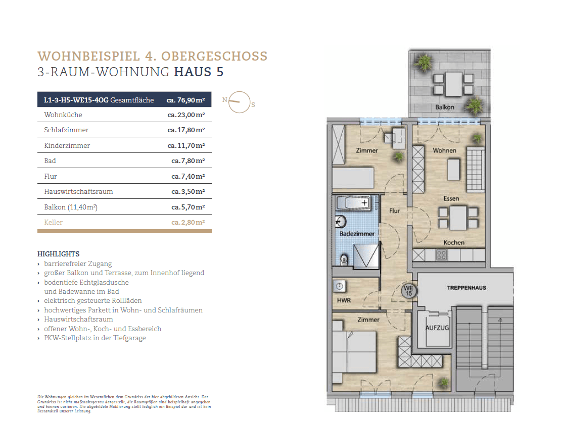 Prenájom bytu 3-izbový 77 m², Langbeinstraße 1-3, Radeberg, Sasko Prenájom bytu 3-izbový 77 m², Langbeinstraße 1-3, Radeberg, Sasko