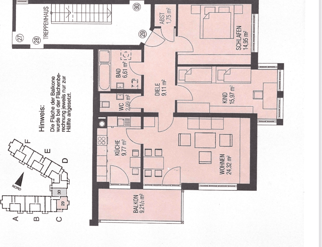 Predaj bytu 3-izbový 90 m², Eichenstr. 1c, Merching, Bavorsko Predaj bytu 3-izbový 90 m², Eichenstr. 1c, Merching, Bavorsko