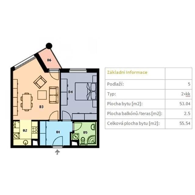 Prenájom bytu 2-izbový 55 m², Paťanka, Praha, Praha Prenájom bytu 2-izbový 55 m², Paťanka, Praha, Praha