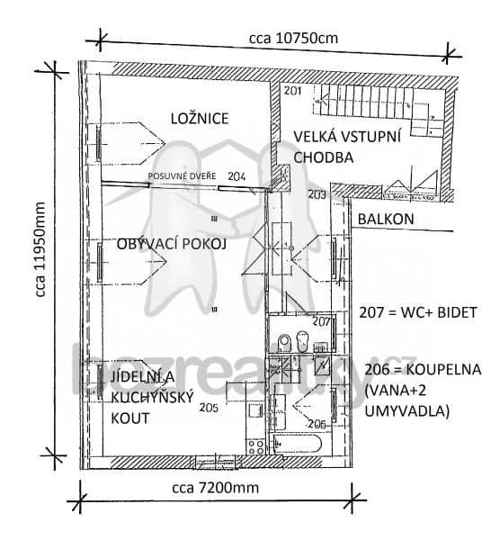 Prenájom bytu 2-izbový 80 m², Za Jalovým dvorem, Praha, Praha Prenájom bytu 2-izbový 80 m², Za Jalovým dvorem, Praha, Praha