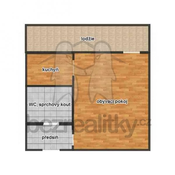 Prenájom bytu 1-izbový 34 m², Hurbanova, Praha, Praha Prenájom bytu 1-izbový 34 m², Hurbanova, Praha, Praha