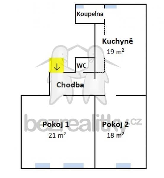 Prenájom bytu 2-izbový 67 m², Řehořova, Praha, Praha Prenájom bytu 2-izbový 67 m², Řehořova, Praha, Praha