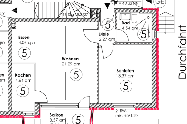 Prenájom bytu 2-izbový 57 m², Gerresheimer Straße 104, Hilden Prenájom bytu 2-izbový 57 m², Gerresheimer Straße 104, Hilden