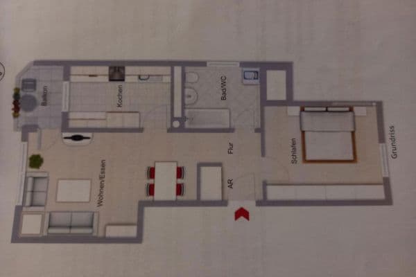 Predaj bytu 2-izbový 60 m², Nürnberg OT Wöhrd, Bavorsko Predaj bytu 2-izbový 60 m², Nürnberg OT Wöhrd, Bavorsko