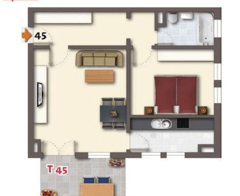 Prenájom bytu 2-izbový 60 m², Wägnerstr 13c, Dresden, Sasko Prenájom bytu 2-izbový 60 m², Wägnerstr 13c, Dresden, Sasko