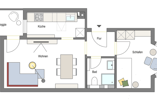 Prenájom bytu 2-izbový 42 m², Liebfrauenstr. 61, Darmstadt Prenájom bytu 2-izbový 42 m², Liebfrauenstr. 61, Darmstadt