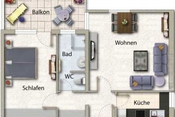 Predaj bytu 2-izbový 60 m², Luitpoldstraße 37, Neu-Ulm Predaj bytu 2-izbový 60 m², Luitpoldstraße 37, Neu-Ulm