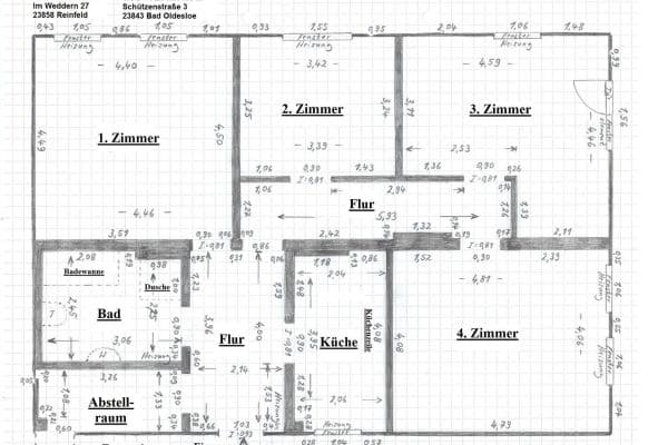 Prenájom bytu 4-izbový 103 m², Bad Oldesloe Prenájom bytu 4-izbový 103 m², Bad Oldesloe