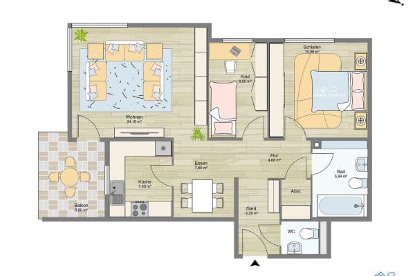 Predaj bytu 3-izbový 88 m², Otto-Schmitt-Groß-Str. 4, Bad Dürkheim Predaj bytu 3-izbový 88 m², Otto-Schmitt-Groß-Str. 4, Bad Dürkheim